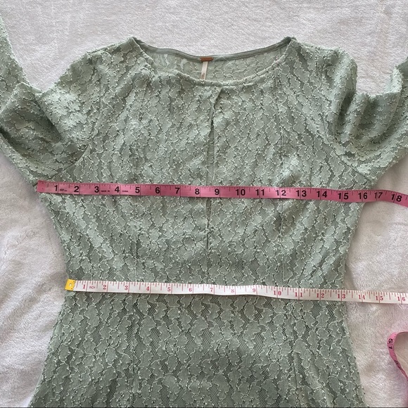 Free People Teen Witch Lace Dress in Foam Green - Picture 10 of 11